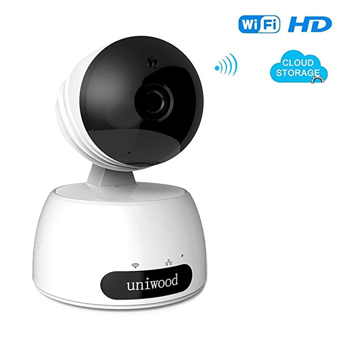 uniwood WiFi Baby Monitor Camera, 1080P HD Surveillance Cams with High Motion Detection, Two Way Talk Indoor Pet Camera Monitorning System Viewer