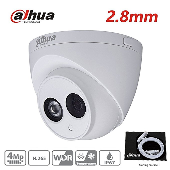 Dahua 4MP Mini Dome POE IP Camera IPC-HDW4431C-A ,Fixed Lens 2.8mm IP67,IR 50m Day and Night ,ONVIF, International Version