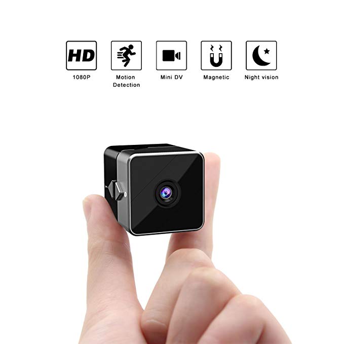 Hidden Camera, PORTOCAM 1080P HD Mini Spy Camera Motion Detective Security Nanny Cam with Night Vision, Portable Indoor Video Recorder for Home and Office