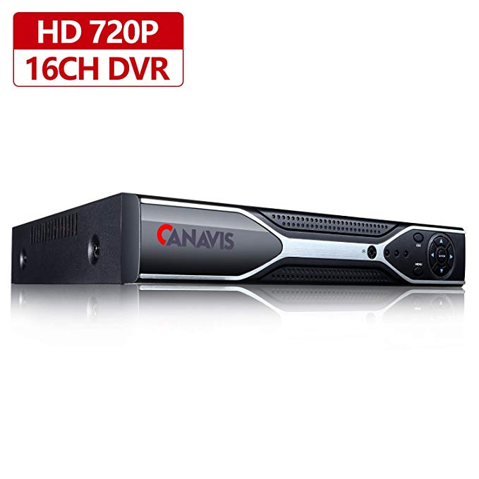 16CH DVR Surveillance Digital Video Recorder,1080N AHD NVR HD DVR for CCTV Security Camera System Suport Mobile Phone Monitoring,Motion Detection,Real time Recording,No Hard Drive