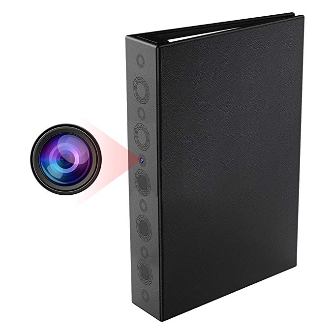 Hidden Spy Camera, Conbrov DV9 Book Spy Camera 720P with Night Vision, Motion Detection and Built-in 10000mAh Battery Covert Nanny Cam for Home Security