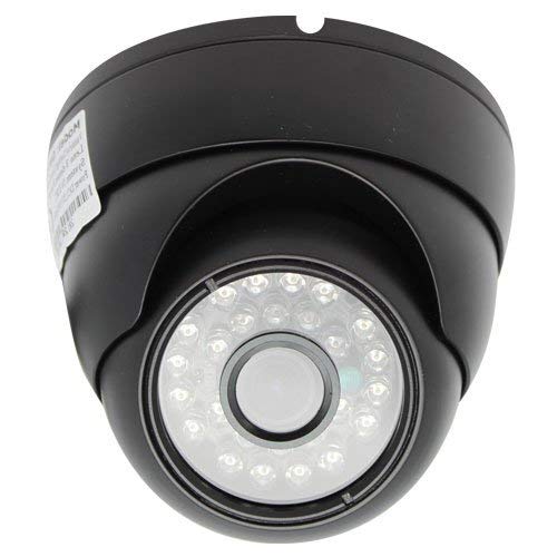 GW Security Waterproof Vandalproof Outdoor or Indoor Dome Security Camera - 700TVL, 24 IR LED, 3.6mm Len for Wide Angle View