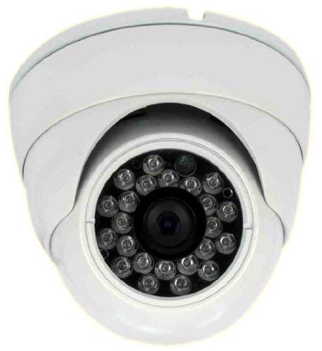 ALEKO® IN30 White Color CCTV Security Camera 700 TVL High Resolution Vandalproof Turret Dome Cameras IR 3.6MM