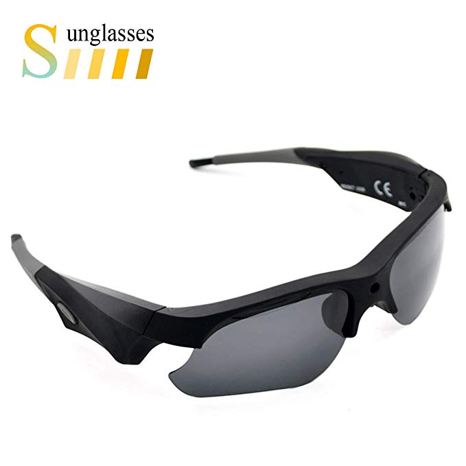 Sunglasses Camera Full HD 1080P Wide Angle for Sport,Sunsome Mini Video Camera with UV Protection Polarized Lens