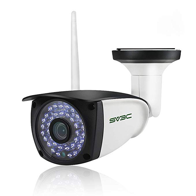 WIFI Camera Outdoor, SV3C Wireless Surveillance CCTV, 1080P HD Night Vision Bullet Cameras, Waterproof Security Camera, IR LED Motion Detection IP Cameras for Indoor Outdoor, Support Max 128GB SD Card