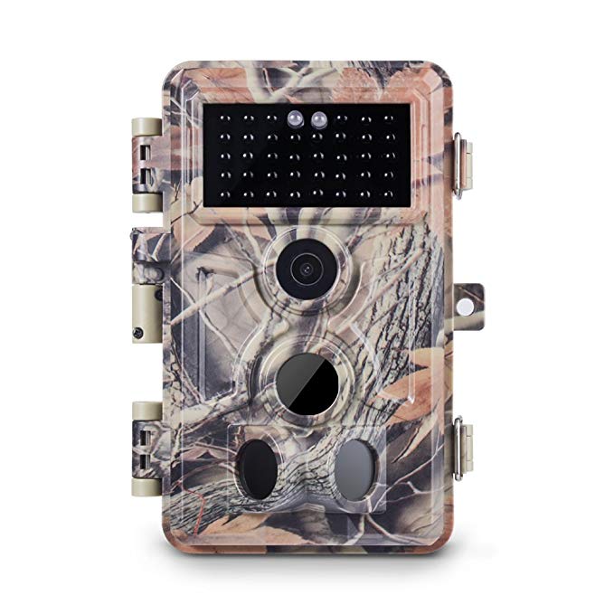 Meidase Trail Camera 16MP 1080P, Game Camera with No Glow Night Vision up to 65ft, 0.2s Trigger Time Motion Activated, 2.4