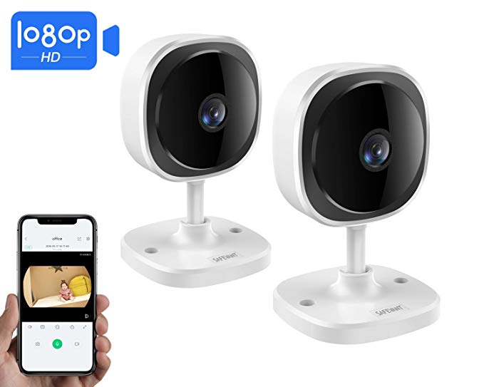 [2018 Newest] Wireless IP Camera,Safevant 1080P HD Security Camera(2 Packs), Built in Two-Way Audio with, Indoor Camera with Night Vision,Motion Detection,Cloud Service Available