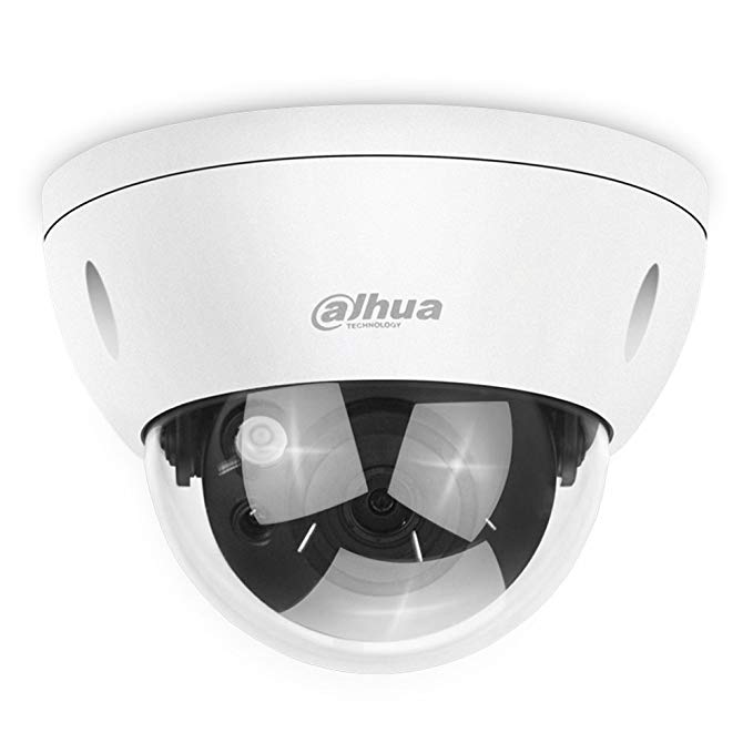 Dahua 6MP PoE IP Security Camera 6 Megapixels Super HD 3072x2048 Outdoor Surveillance Camera Dome IPC-HDBW4631R-S 2.8mm Lens with SD Card Slot IK10 IP67 Weatherproof ONVIF