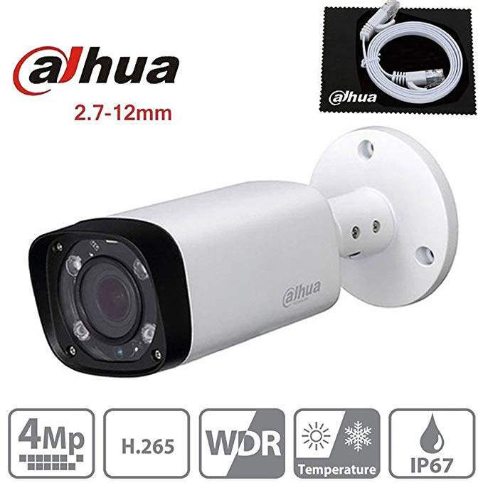 Dahua IPC-HFW4431R-Z 2.7~12mm Motorized Varifocal Lens 4MP IP Bullet camera POE IP67 Weatherproof Outdoor Security Surveillance Camera ONVIF International Version