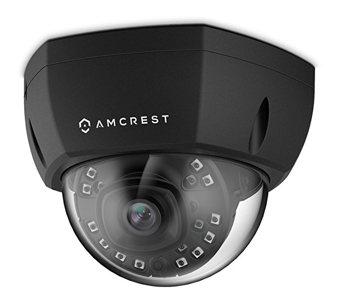 Amcrest ProHD Outdoor 4-Megapixel PoE Vandal Dome IP Security Camera - IP67 Weatherproof, MicroSD Storage, IK10 Vandal-Proof, 4MP (2688 TVL), REP-IP4M-1028E (Black) (Certified Refurbished)