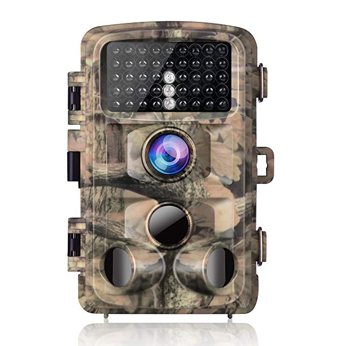 Campark Trail Game Camera 14MP 1080P Waterproof Hunting Scouting Cam for Wildlife Monitoring with 120°Detecting Range Motion Activated Night Vision 2.4