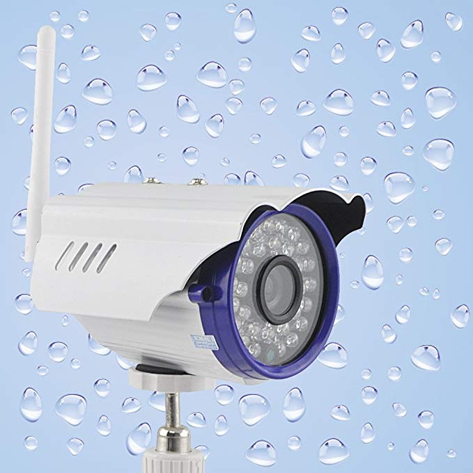 A0CHAN Outdoor Waterproof HD 720P WIRELESS WIFI ip camera TF Card Slot Onvif 24 IR-LEDs IR-Cut Filter Home Security Security IR Day/Night Vision Video Surveillance CCTV