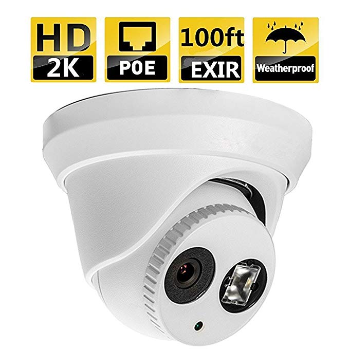 IP Camera, 4.1 Megapixels HD IP Security Surveillance Camera Indoor Outdoor ,True WDR Motion Detection, 2688X1520, Matrix IR LED Up to 100 Feet