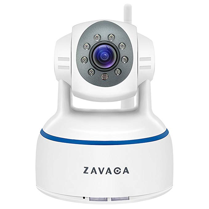 ZAVACA 1080P(1920x1080) Wireless WiFi IP Camera,Home Security Wireless Network Cam with Pan/Tilt/Zoom ,Two-Way Audio (White)