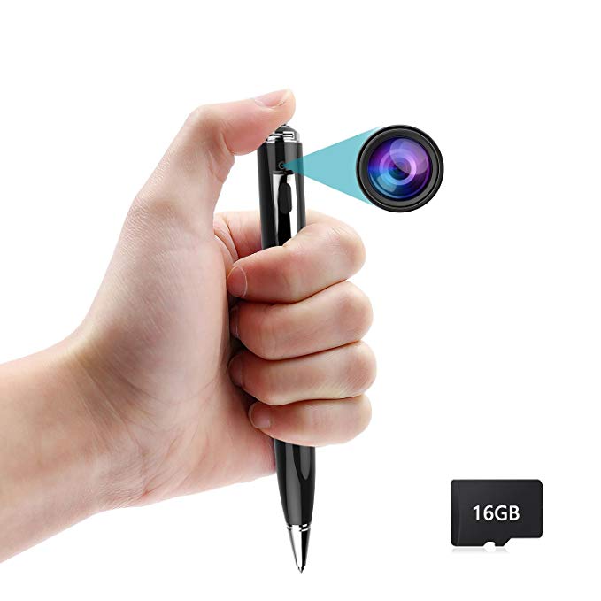 Hidden Camera Pen, PORTOCAM NT21 Full HD 1080P Hidden Spy Pen with Night Vision, Mini Portable Video Recorder Max 3 Hours Recording, No Audio, 16GB Card Included